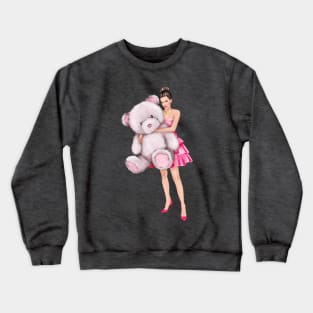 glamour bear lover art Crewneck Sweatshirt